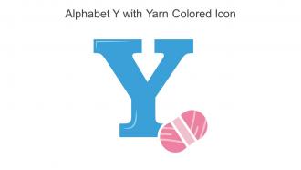 Alphabet Y With Yarn Colored Icon In Powerpoint Pptx Png And Editable Eps Format