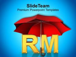 Alphabets rm under red umbrella powerpoint templates ppt themes and graphics