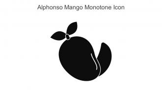 Alphonso Mango Monotone Icon In Powerpoint Pptx Png And Editable Eps Format