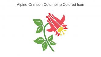 Alpine Crimson Columbine Colored Icon In Powerpoint Pptx Png And Editable Eps Format