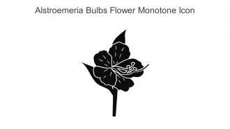Alstroemeria Bulbs Flower Monotone Icon In Powerpoint Pptx Png And Editable Eps Format