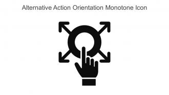 Alternative Action Orientation Monotone Icon In Powerpoint Pptx Png And Editable Eps Format