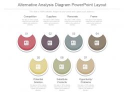 Alternative analysis diagram powerpoint layout
