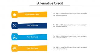 Alternative credit ppt powerpoint presentation gallery aids cpb