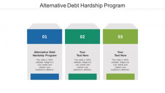 Alternative debt hardship program ppt powerpoint presentation slides files cpb