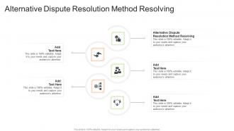 Alternative Dispute Resolution Method Resolving In Powerpoint And Google Slides Cpb