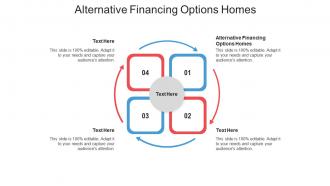 Alternative financing options homes ppt powerpoint presentation summary graphics design cpb