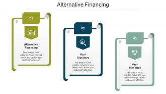 Alternative Financing Ppt Powerpoint Presentation Ideas Guidelines Cpb