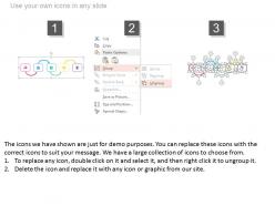 Alternative flow chart for business communication powerpoint slides