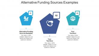 Alternative funding sources examples ppt powerpoint presentation show pictures cpb