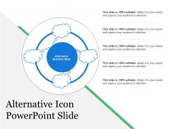 Alternative icon powerpoint slide