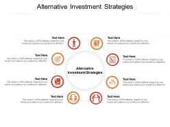 Alternative investment strategies ppt powerpoint presentation model design cpb