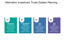 Alternative investment trusts estates planning financial advisory locator tracking