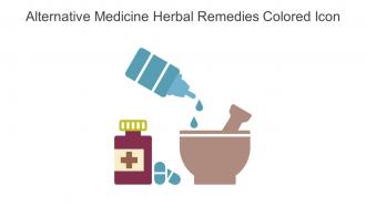 Alternative Medicine Herbal Remedies Colored Icon In Powerpoint Pptx Png And Editable Eps Format