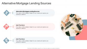 Alternative Mortgage Lending Sources In Powerpoint And Google Slides Cpb