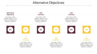 Alternative Objectives Ppt Powerpoint Presentation Inspiration Format Ideas Cpb