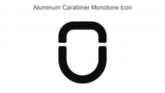 Aluminum Carabiner Monotone Icon In Powerpoint Pptx Png And Editable Eps Format