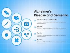 Alzheimers disease and dementia ppt powerpoint presentation icon graphics download
