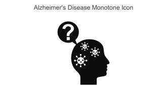 Alzheimers Disease Monotone Icon In Powerpoint Pptx Png And Editable Eps Format