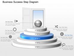 Am business suceess step diagram powerpoint template slide