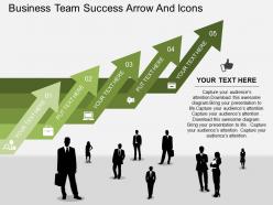Am business team success arrow and icons flat powerpoint design
