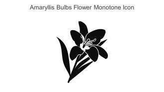 Amaryllis Bulbs Flower Monotone Icon In Powerpoint Pptx Png And Editable Eps Format