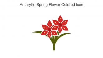 Amaryllis Spring Flower Colored Icon In Powerpoint Pptx Png And Editable Eps Format
