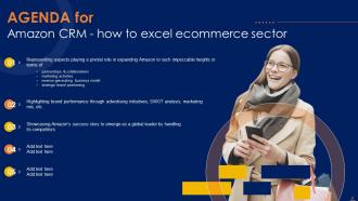 Amazon CRM How To Excel Ecommerce Sector Powerpoint Presentation Slides Strategy CD V Professional Good