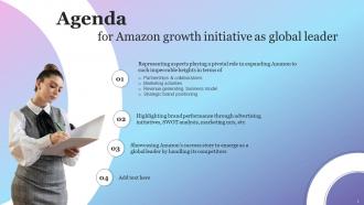 Amazon Growth Initiative As Global Leader Powerpoint Presentation Slides Strategy CD V Images Ideas