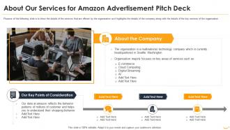 Amazon investor funding elevator about our services amazon advertisement