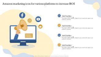 Amazon Marketing Icon For Various Platforms To Increase ROI