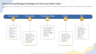 Amazon Marketing Techniques To Boost Product Sales