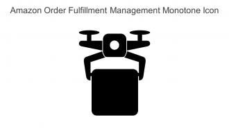 Amazon Order Fulfillment Management Monotone Icon In Powerpoint Pptx Png And Editable Eps Format
