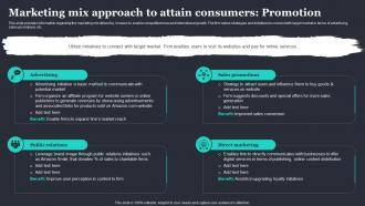 Amazon Strategic Plan To Emerge As Market Leader Marketing Mix Approach To Attain Consumers
