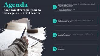 Amazon Strategic Plan To Emerge As Market Leader Powerpoint Presentation Slides Strategy CD Idea Images
