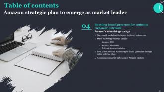 Amazon Strategic Plan To Emerge As Market Leader Powerpoint Presentation Slides Strategy CD Customizable Best