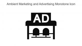 Ambient Marketing And Advertising Monotone Icon In Powerpoint Pptx Png And Editable Eps Format