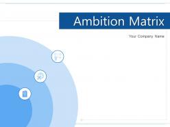 Ambition matrix traditional model investment allocation products assets