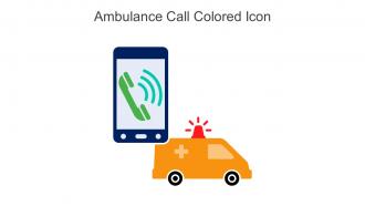 Ambulance Call Colored Icon In Powerpoint Pptx Png And Editable Eps Format