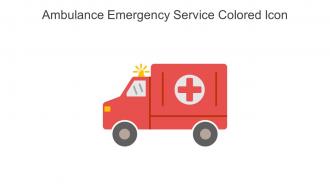 Ambulance Emergency Service Colored Icon In Powerpoint Pptx Png And Editable Eps Format