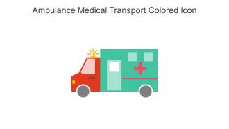 Ambulance Medical Transport Colored Icon In Powerpoint Pptx Png And Editable Eps Format