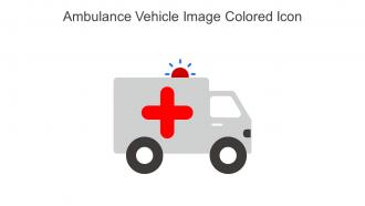 Ambulance Vehicle Image Colored Icon In Powerpoint Pptx Png And Editable Eps Format