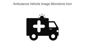 Ambulance Vehicle Image Monotone Icon In Powerpoint Pptx Png And Editable Eps Format