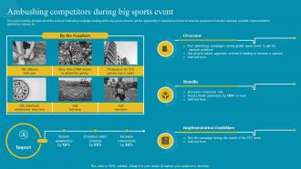 Ambushing Competitors During Big Sports Event Comprehensive Ambush Marketing MKT SS V