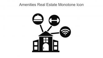 Amenities Real Estate Monotone Icon In Powerpoint Pptx Png And Editable Eps Format