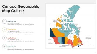 America Geographic Maps Outline In Powerpoint Bundles Pre-designed Captivating