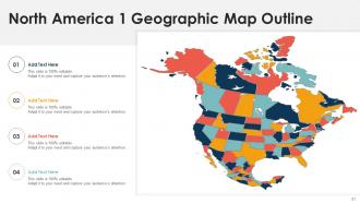 America Geographic Maps Outline In Powerpoint Bundles Compatible Aesthatic