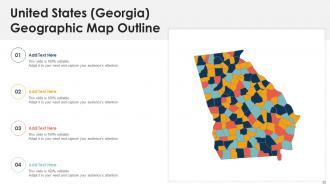 America Geographic Maps Outline In Powerpoint Bundles Adaptable Aesthatic