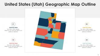 America Geographic Maps Outline In Powerpoint Bundles Template Adaptable