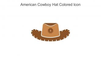American Cowboy Hat Colored Icon In Powerpoint Pptx Png And Editable Eps Format